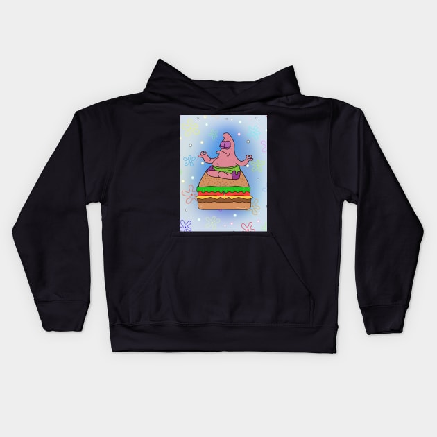 Patricks' Happy Place Kids Hoodie by mushriah333